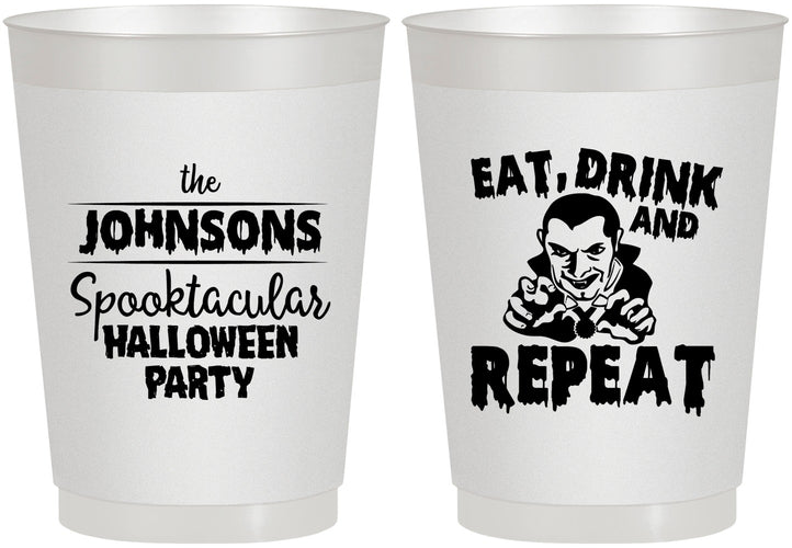 Personalized Halloween 10 oz Frosted Cups - Dracula | 250062