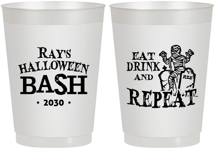 Personalized Halloween 10 oz Frosted Cups - Mummy | 250066