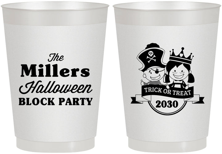 Personalized Halloween 10 oz Frosted Cups - Trick Or Treat | 250079