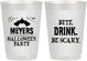 Personalized Halloween 10 oz Frosted Cups - Bite Drink Be Scary | 250082