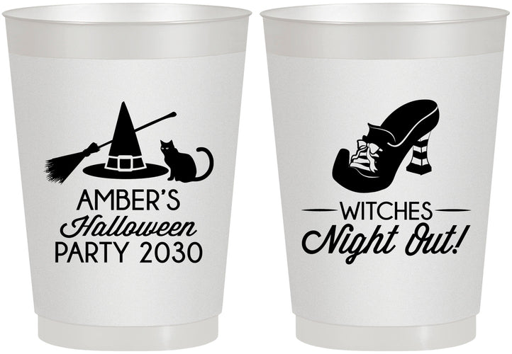 Personalized Halloween 10 oz Frosted Cups - Witches Night Out | 250083