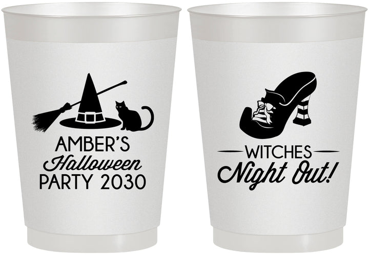 Personalized Halloween 10 oz Frosted Cups - Witches Night Out | 250083