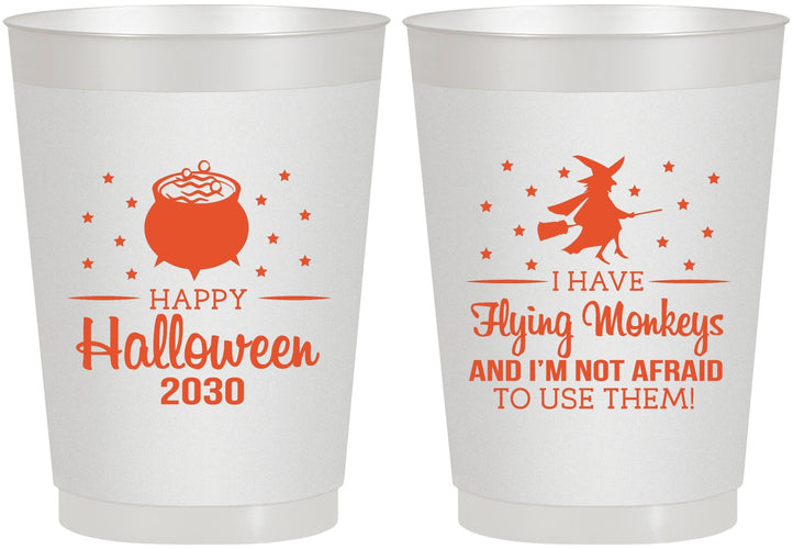 Personalized Halloween 10 oz Frosted Cups - Witch | 250084
