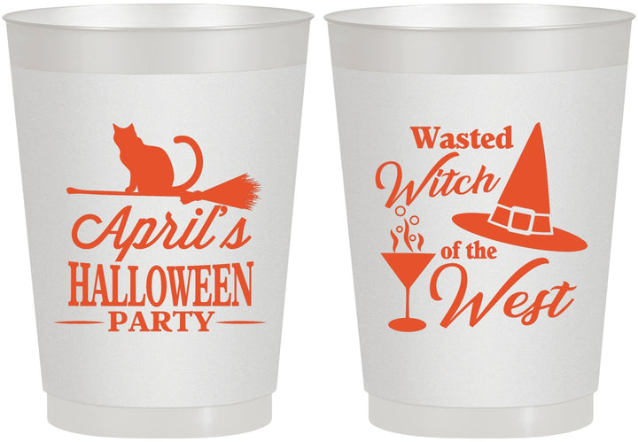 Personalized Halloween 10 oz Frosted Cups - Witch | 250088