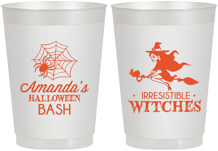 Personalized Halloween 10 oz Frosted Cups - Witches | 250092