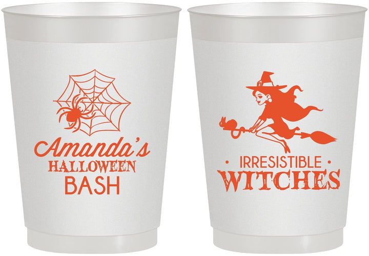 Personalized Halloween 10 oz Frosted Cups - Witches | 250092