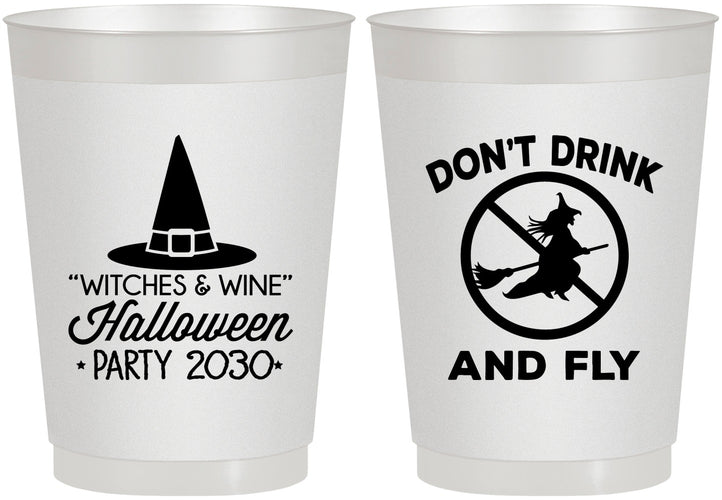 Personalized Halloween 10 oz Frosted Cups - Witch | 250093