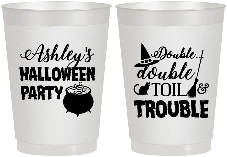 Personalized Halloween 10 oz Frosted Cups - Witch | 250095
