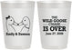 Personalized Wedding 10 oz Frosted Cups - Wild Goose | 251