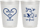 Personalized Wedding 10 oz Frosted Cups - Fish In The Sea For Me | 254