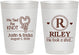 Personalized Wedding 10 oz Frosted Cups - We Tied The Knot | 260