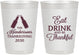 Personalized Thanksgiving 10 oz Frosted Cups - Eat Drink Thankful | 260001