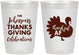 Personalized Thanksgiving 10 oz Frosted Cups - Thankful Af | 260002
