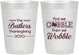 Personalized Thanksgiving 10 oz Frosted Cups - Gobble Til You Wobble | 260013