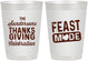 Personalized Thanksgiving 10 oz Frosted Cups - Feast Mode | 260019