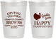 Personalized Thanksgiving 10 oz Frosted Cups - Gobble Gobble | 260022
