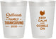 Personalized Thanksgiving 10 oz Frosted Cups - Gobble Turkey | 260024