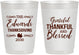 Personalized Thanksgiving 10 oz Frosted Cups - Grateful Blessed | 260030