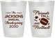 Personalized Thanksgiving 10 oz Frosted Cups - Football | 260031