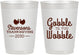 Personalized Thanksgiving 10 oz Frosted Cups - Gobble Til You Wobble | 260034