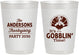 Personalized Thanksgiving 10 oz Frosted Cups - Turkey Gobblin | 260035
