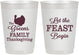 Personalized Thanksgiving 10 oz Frosted Cups - Let The Feast Begin | 260041