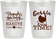 Personalized Thanksgiving 10 oz Frosted Cups - Turkey Gobble | 260043