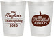 Personalized Thanksgiving 10 oz Frosted Cups - Pumpkin Thankful | 260047