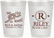 Personalized Wedding 10 oz Frosted Cups - We Tied The Knot | 263