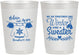 Personalized Wedding 10 oz Frosted Cups - Christmas Sweater | 265