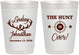 Personalized Wedding 10 oz Frosted Cups - The Hunt Is Over | 266