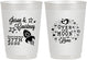 Personalized Wedding 10 oz Frosted Cups - Over The Moon In Love | 267