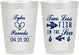 Personalized Wedding 10 oz Frosted Cups - Two Less Fish In The Sea | 270