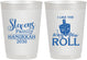 Personalized Hanukkah 10 oz Frosted Cups - Dreidel | 270002