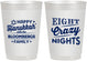 Personalized Hanukkah 10 oz Frosted Cups - Eight Crazy Nights | 270011