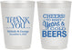 Personalized Wedding 10 oz Frosted Cups - Cheers Years Cold Beers | 271