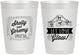 Personalized Wedding 10 oz Frosted Cups - Let Love Glow | 273