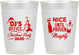 Personalized Christmas 10 oz Frosted Cups - Naughty Or Nice | 280000