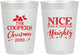 Personalized Christmas 10 oz Frosted Cups - Naughty Or Nice | 280008