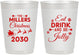 Personalized Christmas 10 oz Frosted Cups - Eat Drink And Be Jolly | 280010