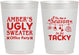 Personalized Christmas 10 oz Frosted Cups - Til The Season To Be Tacky | 280020