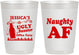 Personalized Christmas 10 oz Frosted Cups - Eat Drink Be Ugly | 280024