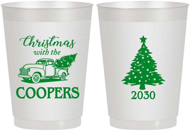 Personalized Christmas 10 oz Frosted Cups - Naughty Af | 280025