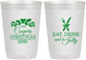 Personalized Christmas 10 oz Frosted Cups - Eat Drink And Be Jolly | 280033