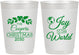 Personalized Christmas 10 oz Frosted Cups - Joy To The World | 280035