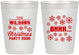 Personalized Christmas 10 oz Frosted Cups - Snowflakes | 280042