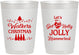 Personalized Christmas 10 oz Frosted Cups - Let Is Snow | 280050