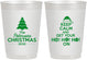 Personalized Christmas 10 oz Frosted Cups - Ho Ho Ho | 280061