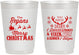 Personalized Christmas 10 oz Frosted Cups - Reindeer | 280062