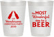 Personalized Christmas 10 oz Frosted Cups - Wonderful Time For A Beer | 280064